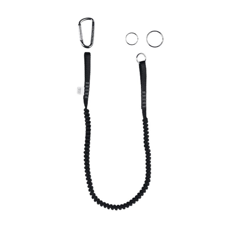 Black Bull Tool Lanyard zwart – ring-ring, veiligheid op hoogte