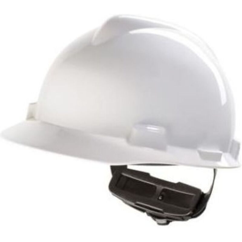 MSA V-Gard – witte veiligheidshelm met Fas-Trac III systeem