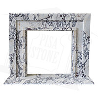 The Manhattan Calacatta Viola Marble Fireplace Surround