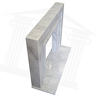 The Manhattan Ibiza White Marble Fireplace Surround
