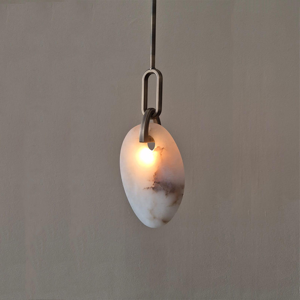 The Alabaster Pebble Pendant