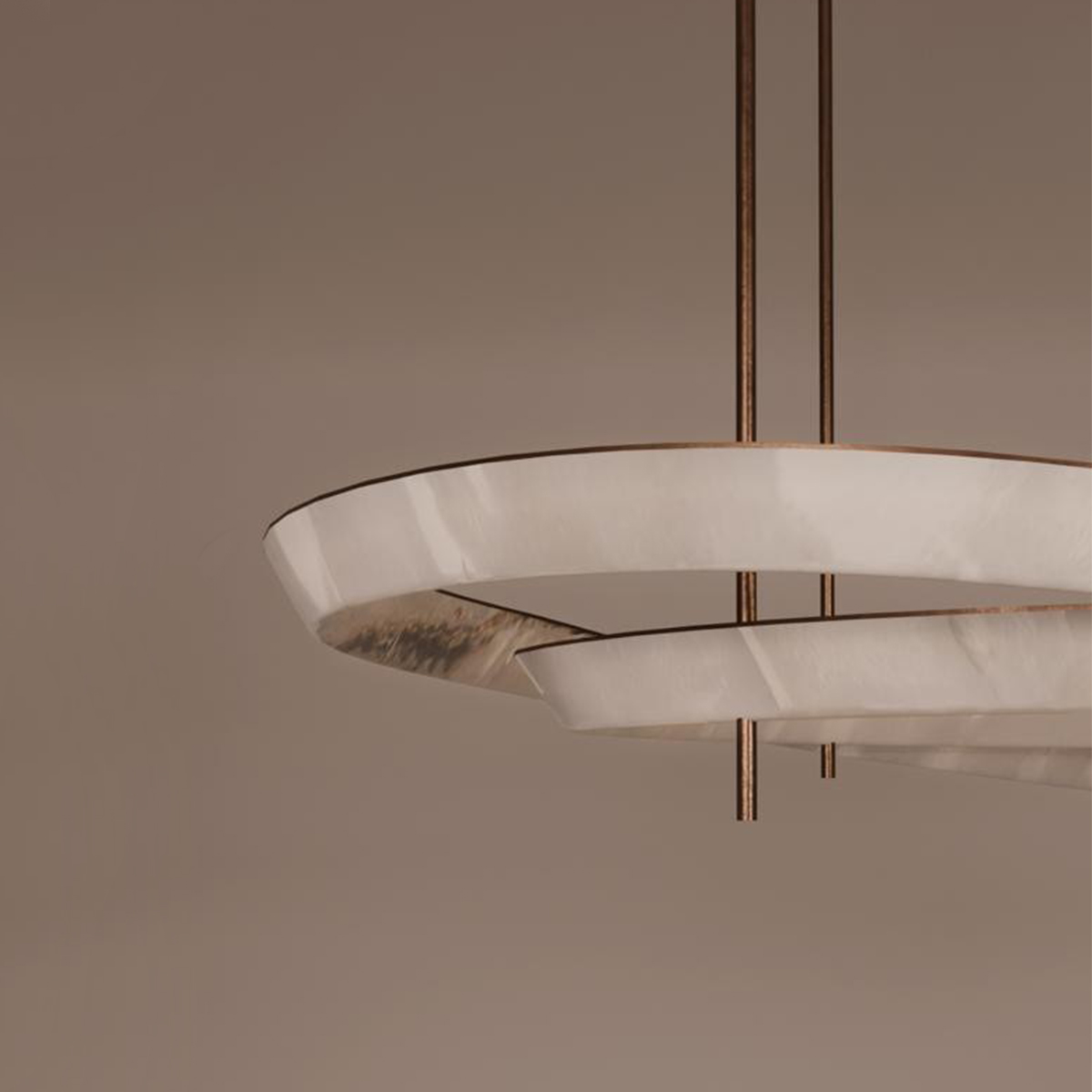 The Infinity Halo Alabaster Pendant