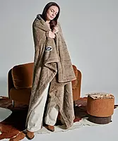 WARO par Plaids Cocooning - Plaid Tigre Taupe WARO par Plaids Cocooning - Plaid Tigre Taupe