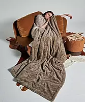 WARO par Plaids Cocooning - Plaid Tigre Taupe WARO par Plaids Cocooning - Plaid Tigre Taupe