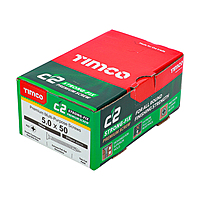 5.0 x 50 (10 X 2") Wood Screws Pozi CSK C2 Strong-Fix by Timco