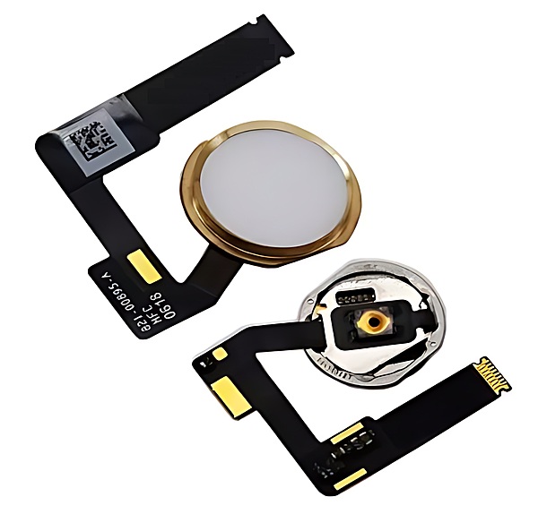 For iPad Air 3 - Replacement Touch ID Home Button Flex - Gold