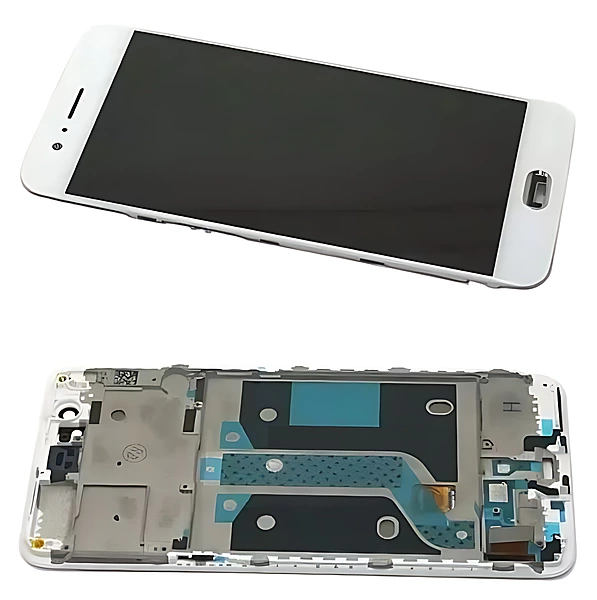 OnePlus 5 - Replacement Touch Screen Assembly With Frame - White - VE