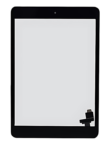 For iPad Mini - Mini 2 Touch Screen With Button - Black - Premium