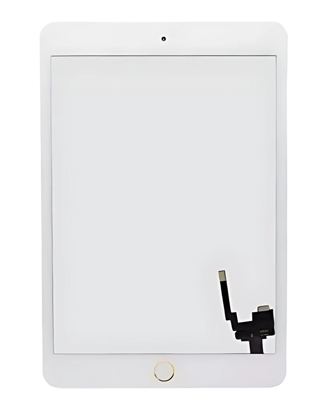 For iPad Mini 3 - Touch Screen With Home Button - White Gold - PQC