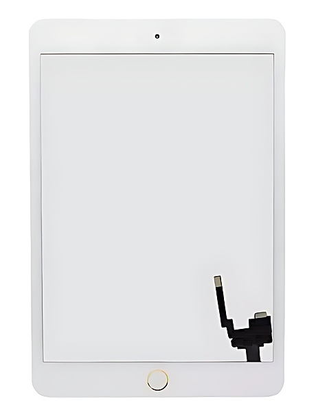 For iPad Mini 3 - Touch Screen With Home Button - White Gold - Premium