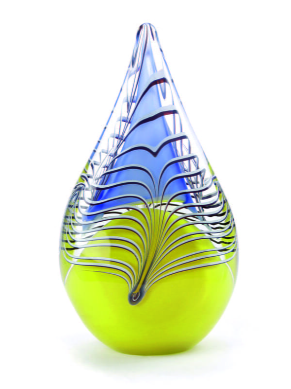 As-druppel big. yellow-blue