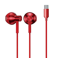 iGear Type C Metallic Handsfree Headphone - W52T Red