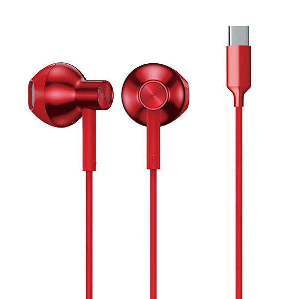 iGear Type C Metallic Handsfree Headphone - W52T Red