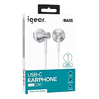 iGear Type C Metallic Handsfree Headphone - W52T White