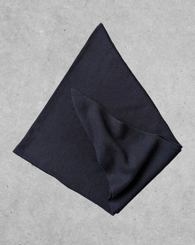 Triangle Cachemire - bleu nuit