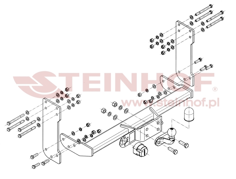 VOLKSWAGEN Crafter I Box Van (5T) double wheels Tow Bar (2006-2016) V-034
