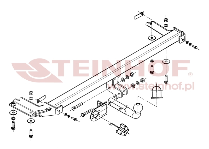 VOLKSWAGEN Golf II 3/5D (narrow bumper) Tow Bar (1983-1991) V-043