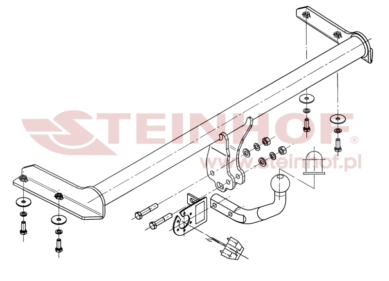 VOLKSWAGEN Golf III 3/5D Tow Bar (1991-1997) V-050