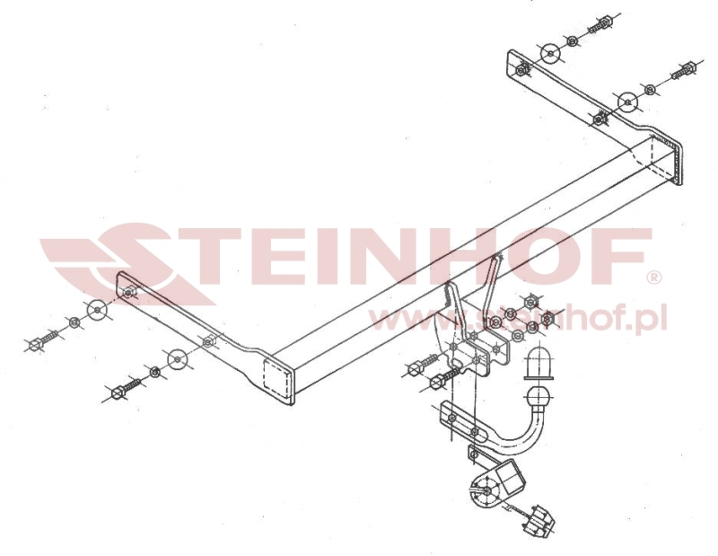 VOLKSWAGEN Golf VI 3/5D Tow Bar (2008-2012) V-058