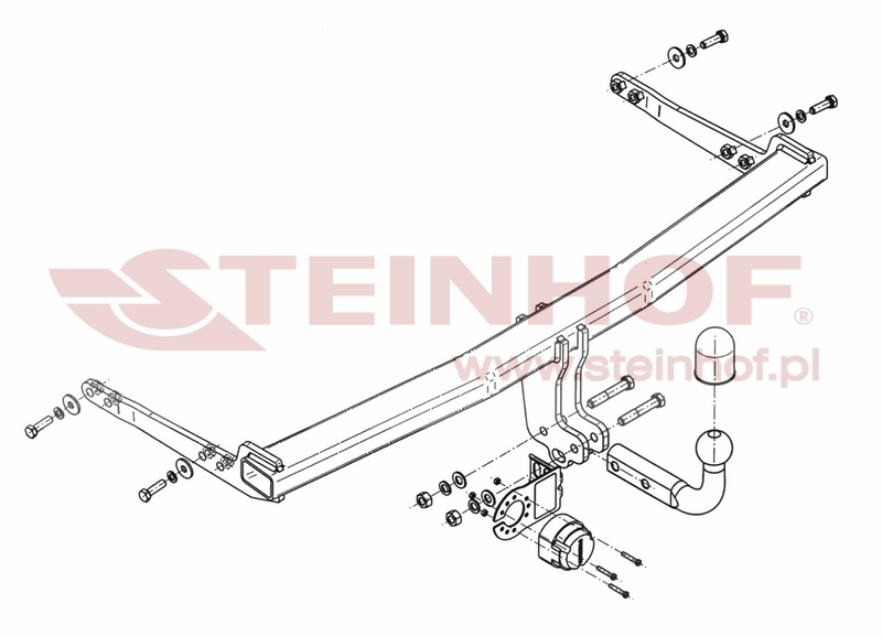 Audi A3 3D Tow Bar (2012-2016) V-062