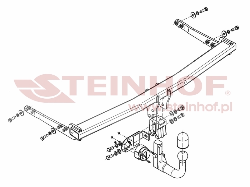 Audi A3 3D Tow Bar (2016-2020) V-063