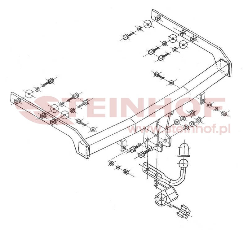 Ford Galaxy Tow Bar (2000-2006) V-117