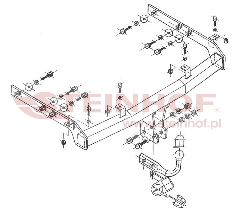 Seat Alhambra I Tow Bar (1995-2000) V-135