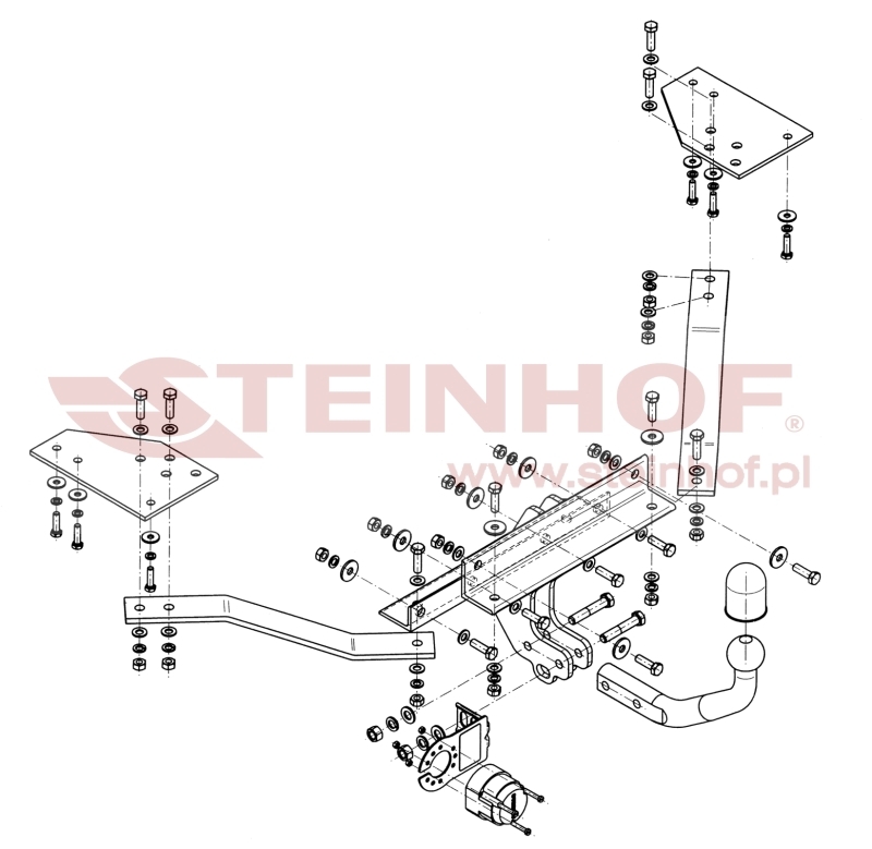 Volvo S40 4D Tow Bar (2004-2012) V-282