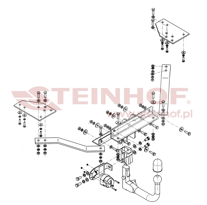 Volvo S40 4D Tow Bar (2004-2012) V-283
