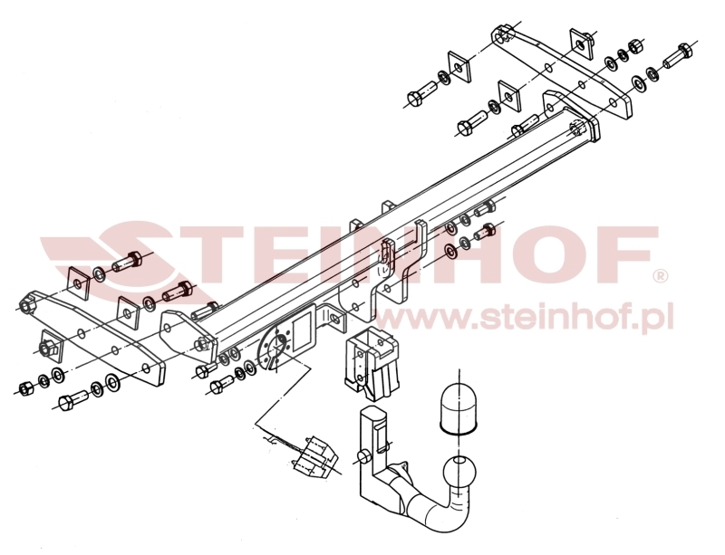 Volvo XC 60 I (excl. R-Design)
(excl. Momentum) Tow Bar (2008-2017) V-285