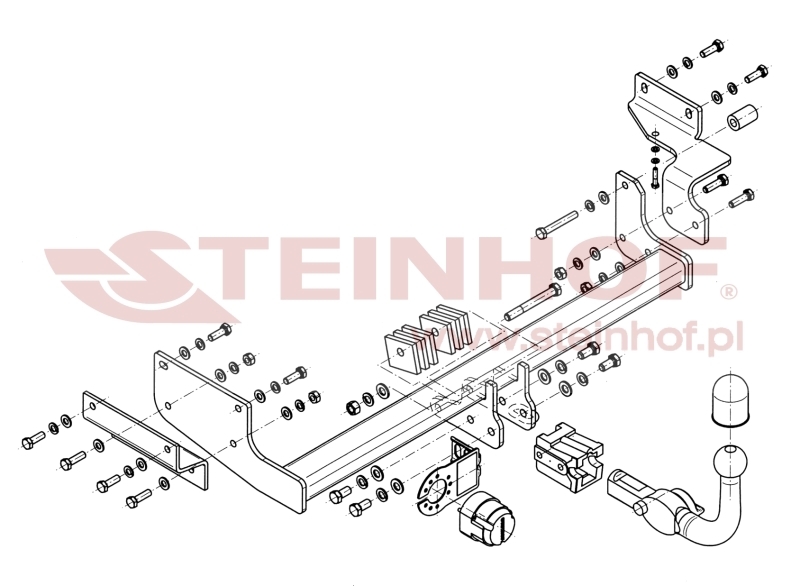 Volvo S40 4D Tow Bar (2000-2003) V-287