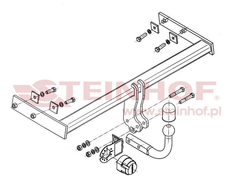 Volvo S80 II 4D Tow Bar (2006-2016) V-296