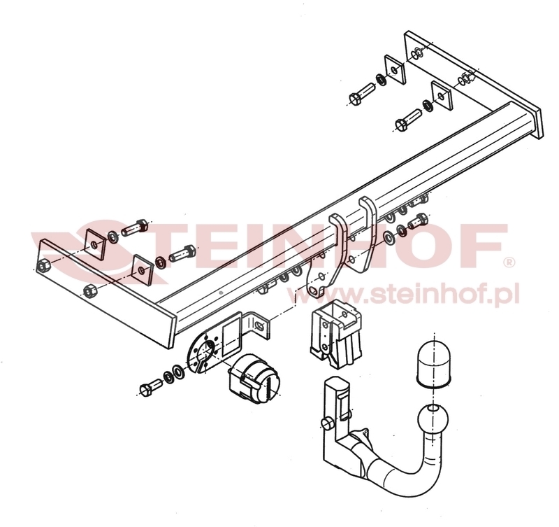 Volvo V70 Estate
(2WD) (incl. R-Design i R-Edition) Tow Bar (2011-2016) V-297