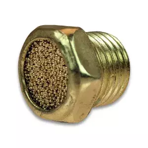 Flat Bronze & Brass Pneumatic Silencer