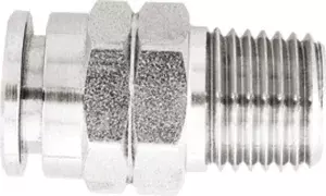 316L SS Push-In Male Stud Coupling - BSPT