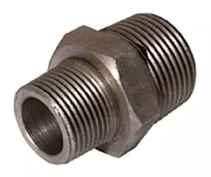 Wrought Iron Reducing Nipple - Black