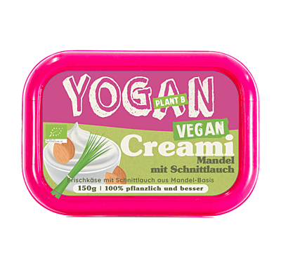 Vegancreami mit Schnittlauch Frischkäse - Pflanzliche Basis 180g Vegancreami mit Schnittlauch Frischkäse - Pflanzliche Basis 180g