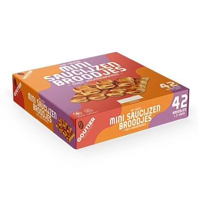 Goutier Roomboter Mini Saucijzenbroodjes 42 stuks // 6 CE per HE
