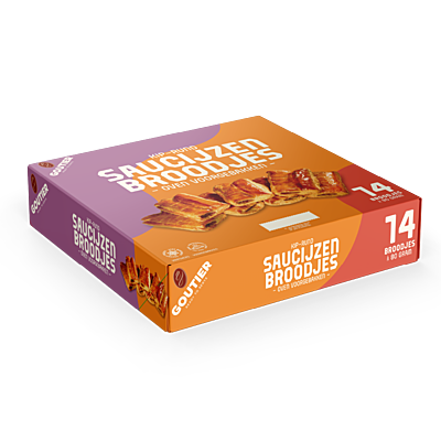 Goutier Roomboter Saucijzenbroodjes 14 stuks // 6 CE per HE