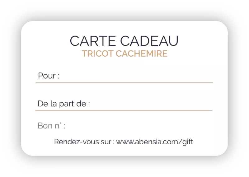Carte cadeau Tricot Cachemire