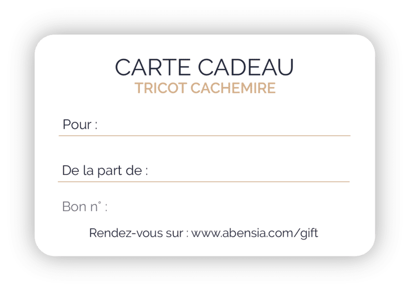 Carte cadeau Tricot Cachemire