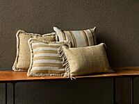 Indira Deco Cushion Long Fringe