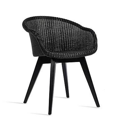 Avril Dining Chair Black Wood Base
