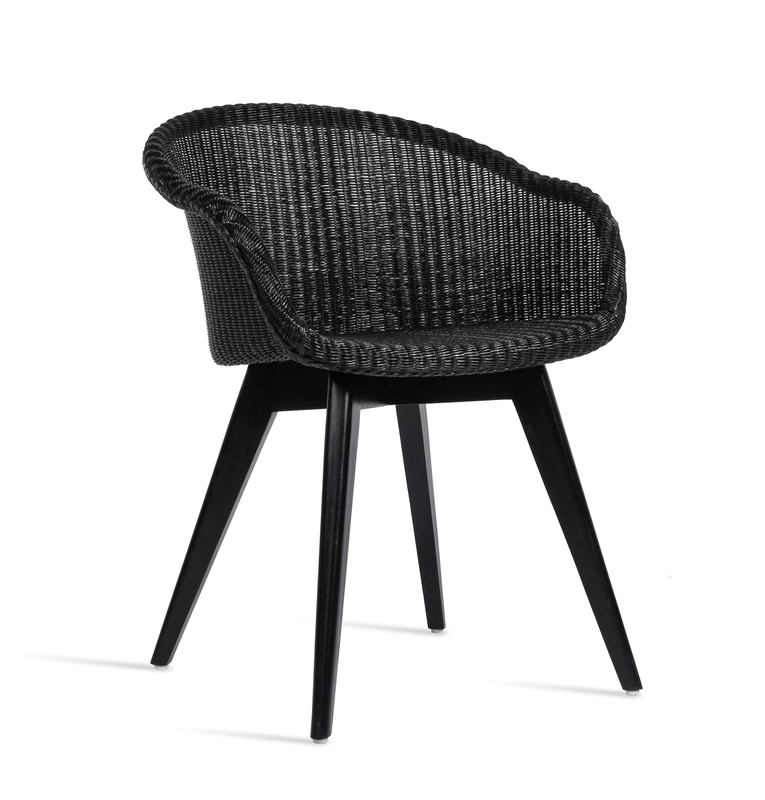 Avril Dining Chair Black Wood Base