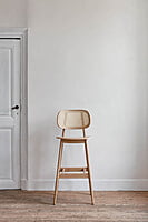 Titus Bar Stool Natural Oak Titus Bar Stool Natural Oak