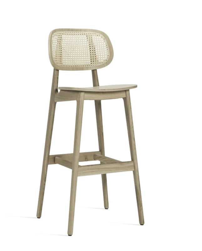 Titus Bar Stool Natural Oak Titus Bar Stool Natural Oak