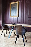 Avril HB Dining Chair Black Wood Base