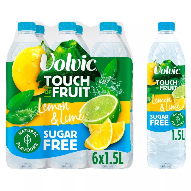 volvic Lemon n Lime Sugar Free 1.5L