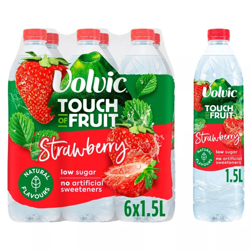 VOLVIC  STRWBERRY 1.50LTR
