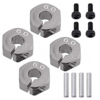 6mm x 12mm Aluminium Wheel Hex 6mm x 12mm Aluminium Wheel Hex